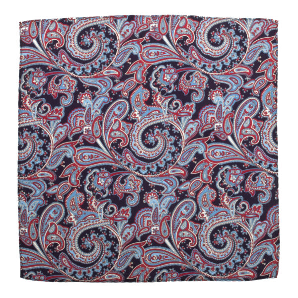 Paisleykuviollinen silkkitaskuliina - Image 2