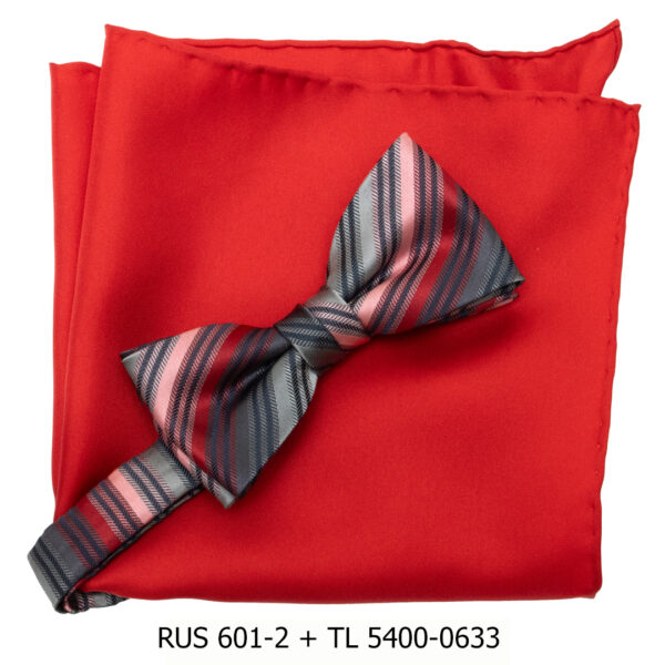 Puna-raidallinen rusetti - Image 3
