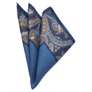 Paisley-kuosillinen silkkitaskuliina