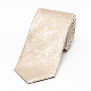 Kullanvärinen kukkakuosillinen solmio