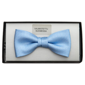 Kuvioitu vaaleansininen rusetti